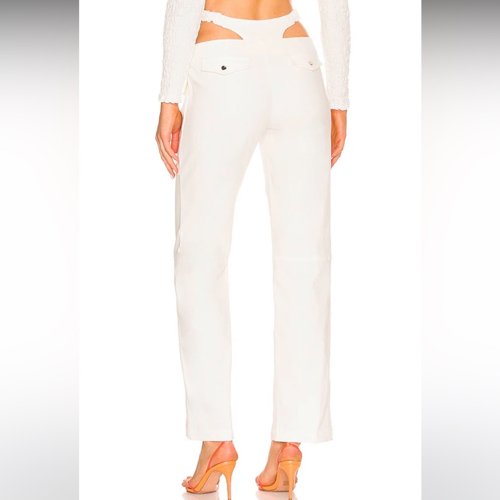 Camila Coelho Zenna Cargo Pant in Off White Size Small NWT - Picture 2 of 5